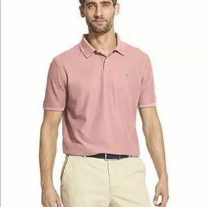 IZOD Men's Slim Fit Shirt Coolfx Candy Pink